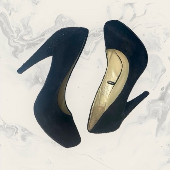 George black high heels with black rhinestones. Size 8 - Picture 2 of 9